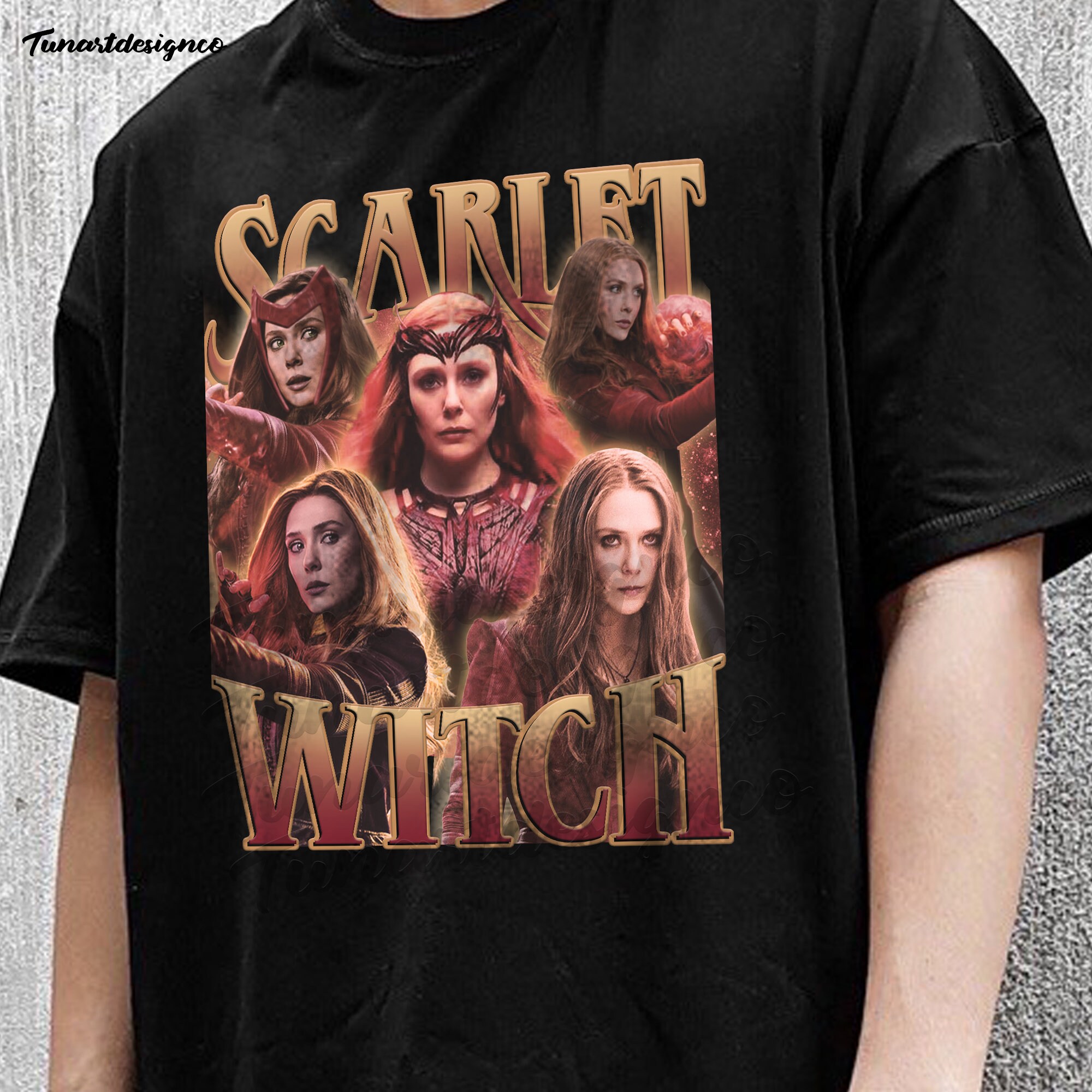 Discover Vintage 90er Jahre Scarlet Witch T-Shirt