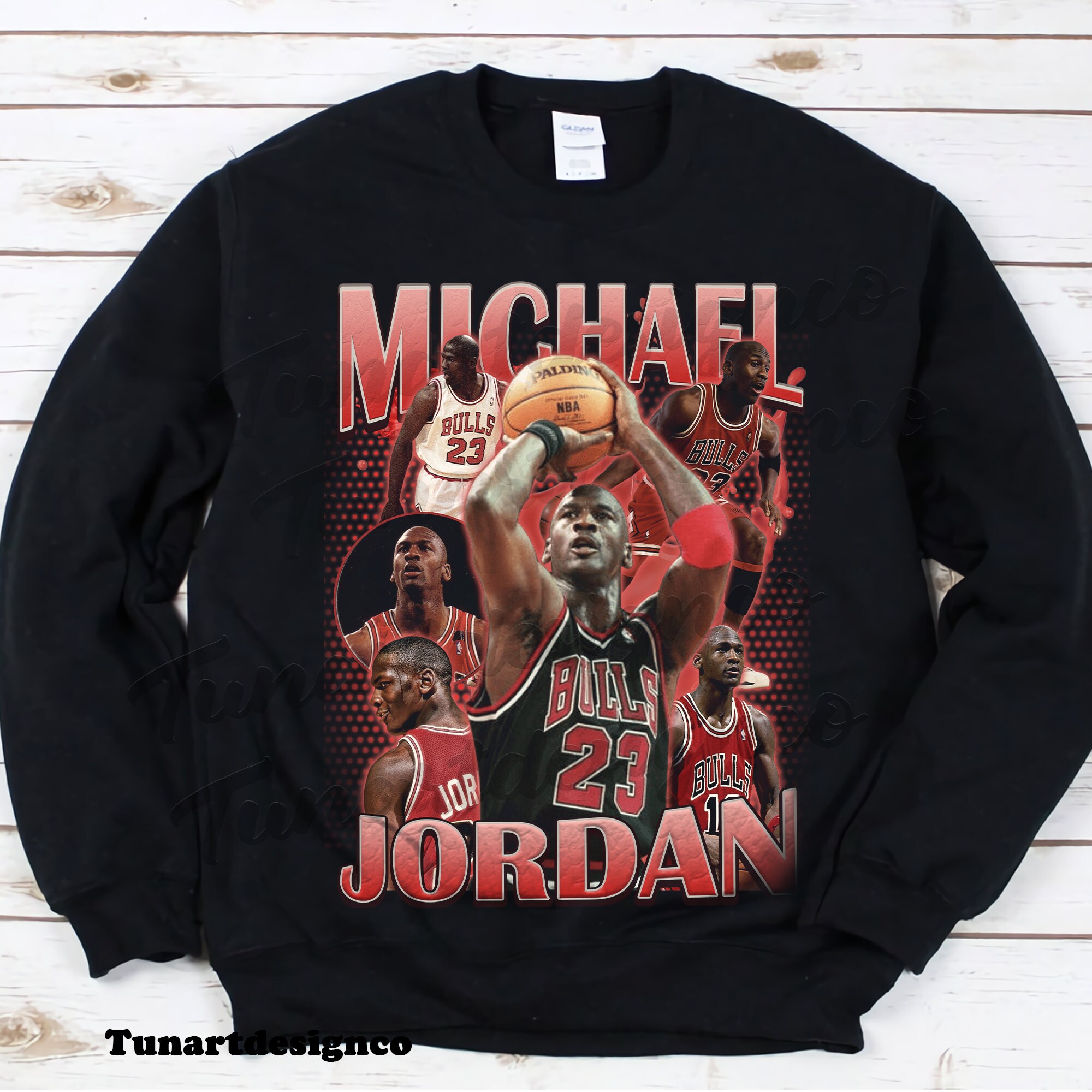 Michael Jordan Vintage Tshirt NBA Basketball T-shirt - Etsy