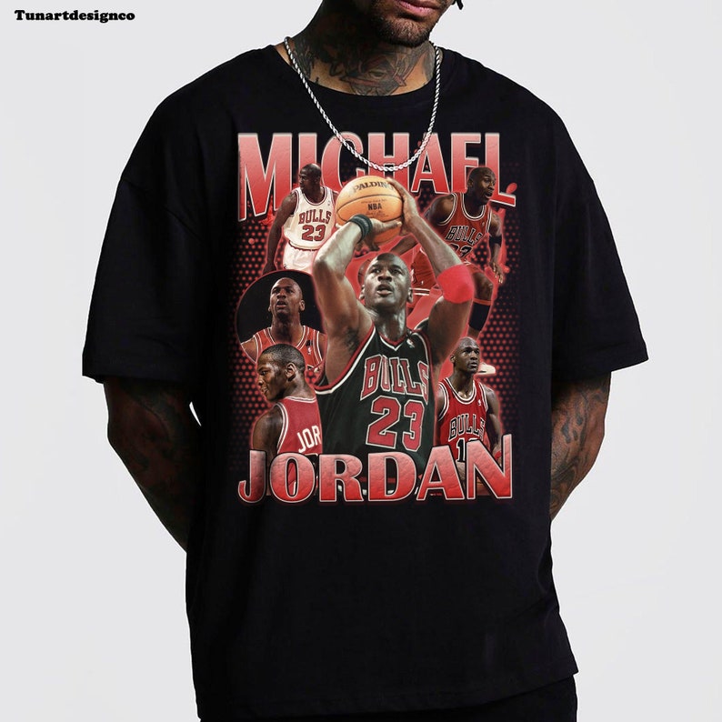 Michael Jordan Vintage Tshirt NBA Basketball T-shirt - Etsy