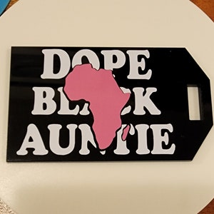 Auntie Acrylic Luggage Tags, Custom Acrylic Tags, Acrylic Bag Tag, Custom Bag Tags, Custom Luggage Tags, Auntie Bag Tags, Custom Travel Tags