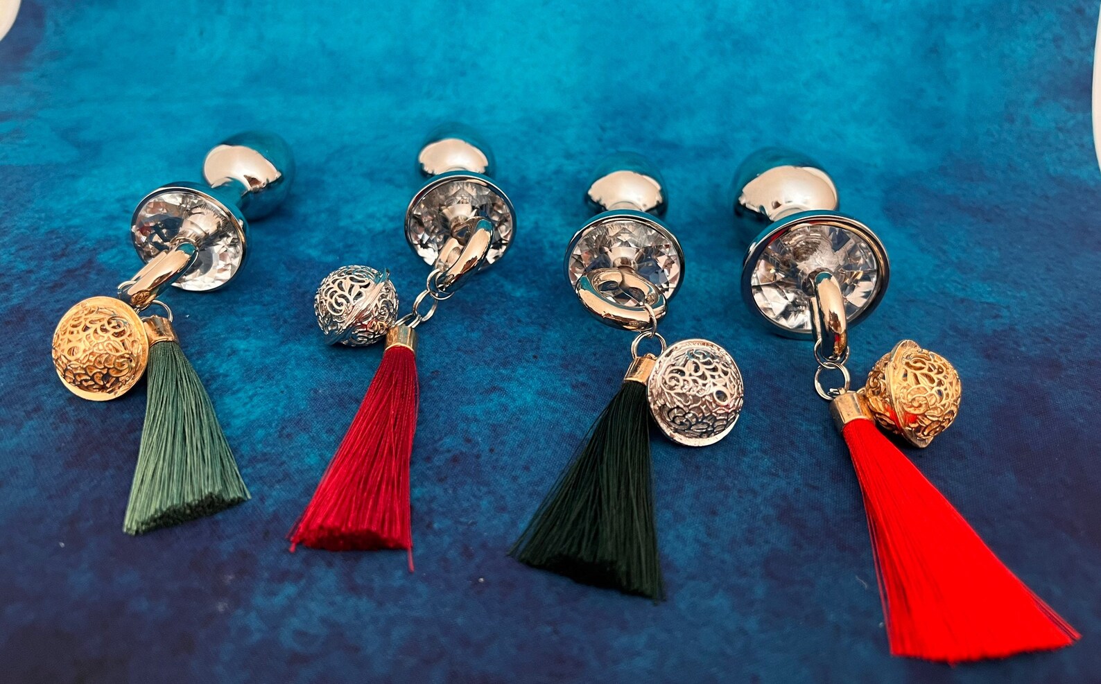 Stainless Steel Bells Butt Plugs, Jewelry Anal Plug, Analplug With