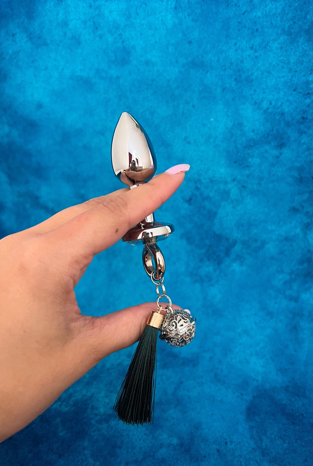 Stainless Steel Bells Butt Plugs, Jewelry Anal Plug, Analplug With