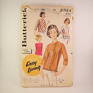 3 x Butterick Vintage 1960s Quick N&#39;Easy Sewing Patterns | 2324, 2772, 2775