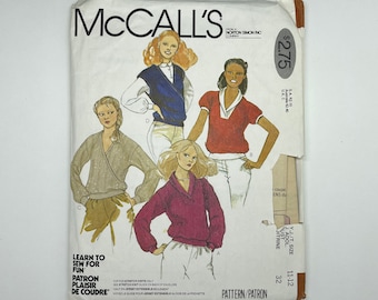 McCalls 6746 - Vintage 1970's Teen/Jr Top Sewing Pattern | Size 11/12