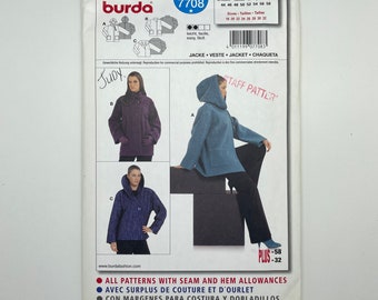 Burda 7708 - 2000's Jacket Sewing Pattern