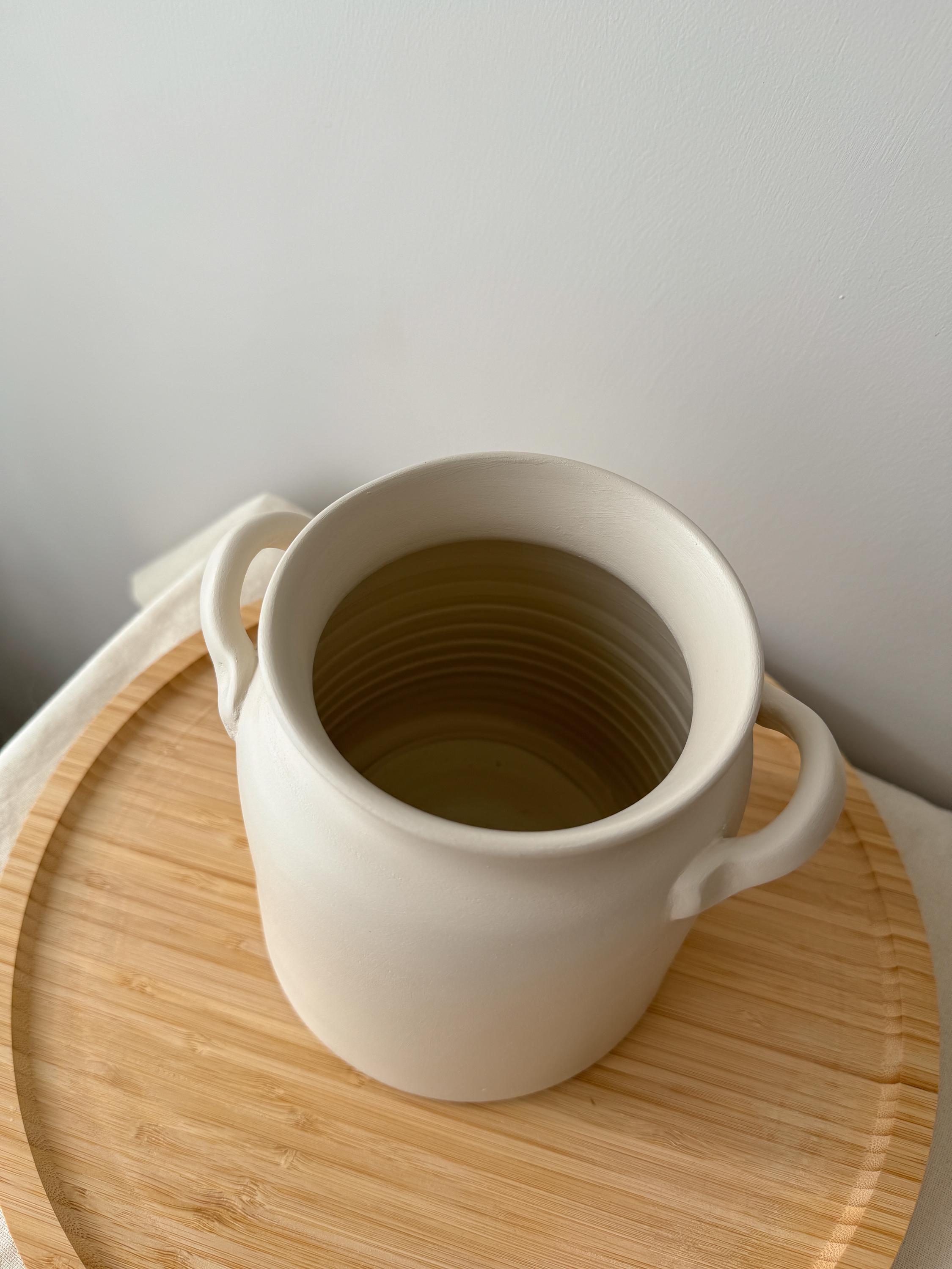 Porte-ustensiles De Cuisine En Céramique Beige – Rangez Jusqu’à 15 Couverts Facilement - 2