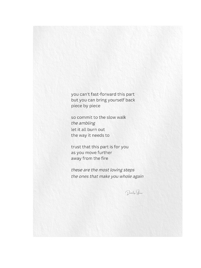 Loving Steps - Digital Poetry Print (download), Printable Poem ...