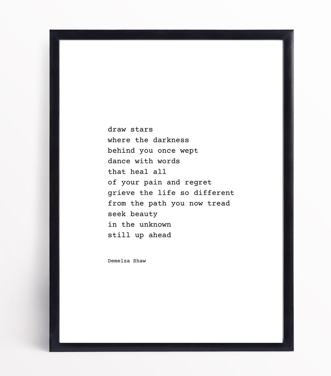 Stars Printable Poem A4 Digital Download, Digital Poem, Poetry Print - Etsy