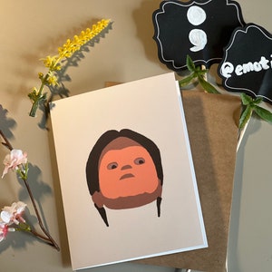 Dwight Schrute CPR Maske | The Office Emotionale Grußkarte | Erhebende Unterstützung | Emotionale Karten mit Umschlag