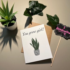 Tu grandis, ma fille ! | Drôle | Édifiant | Carte de vœux émotionnelle | Cartes émotionnelles avec enveloppe