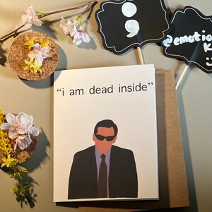 Michael Scott | The Office Emotionale Grußkarte | Erhebende Unterstützung | Emotionale Karten mit Umschlag