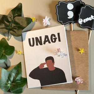 UNAGI | Ross Geller | FREUNDE Emotionale Grußkarte | Erhebende Unterstützung | Emotionale Karten mit Umschlag