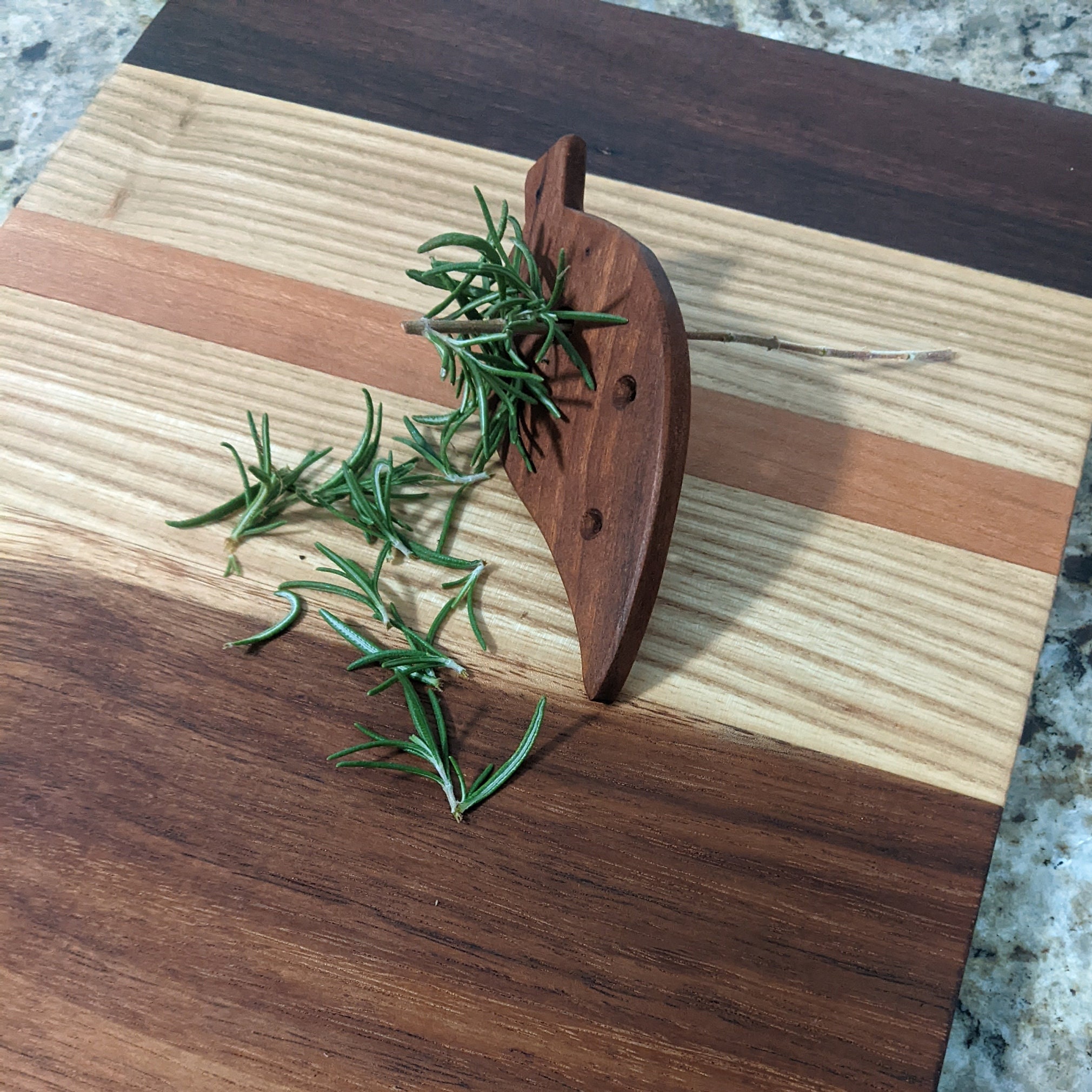 Fresh Herb Stripper Wooden Herb Stripper Cherry Wood