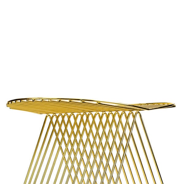 Art Deco Style Modern Gold Wire Table With Dualstanding Legs Etsy UK