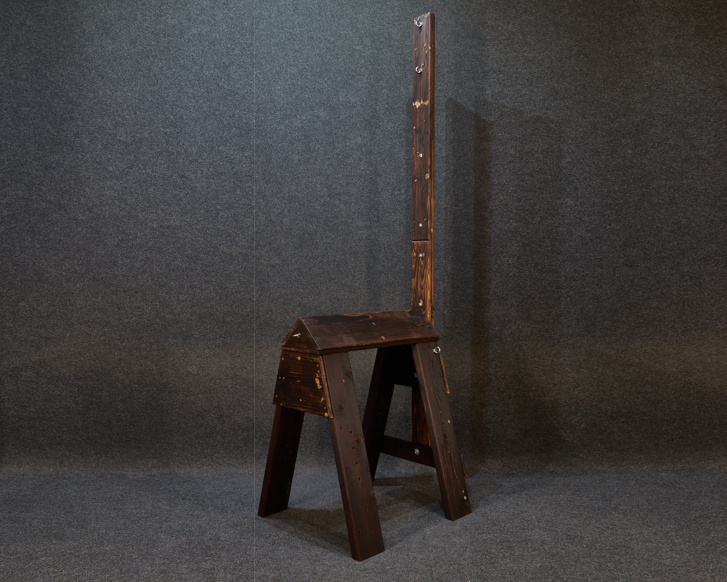 Meuble BDSM, SM, cavalier espagnol, cheval de punition avec perche