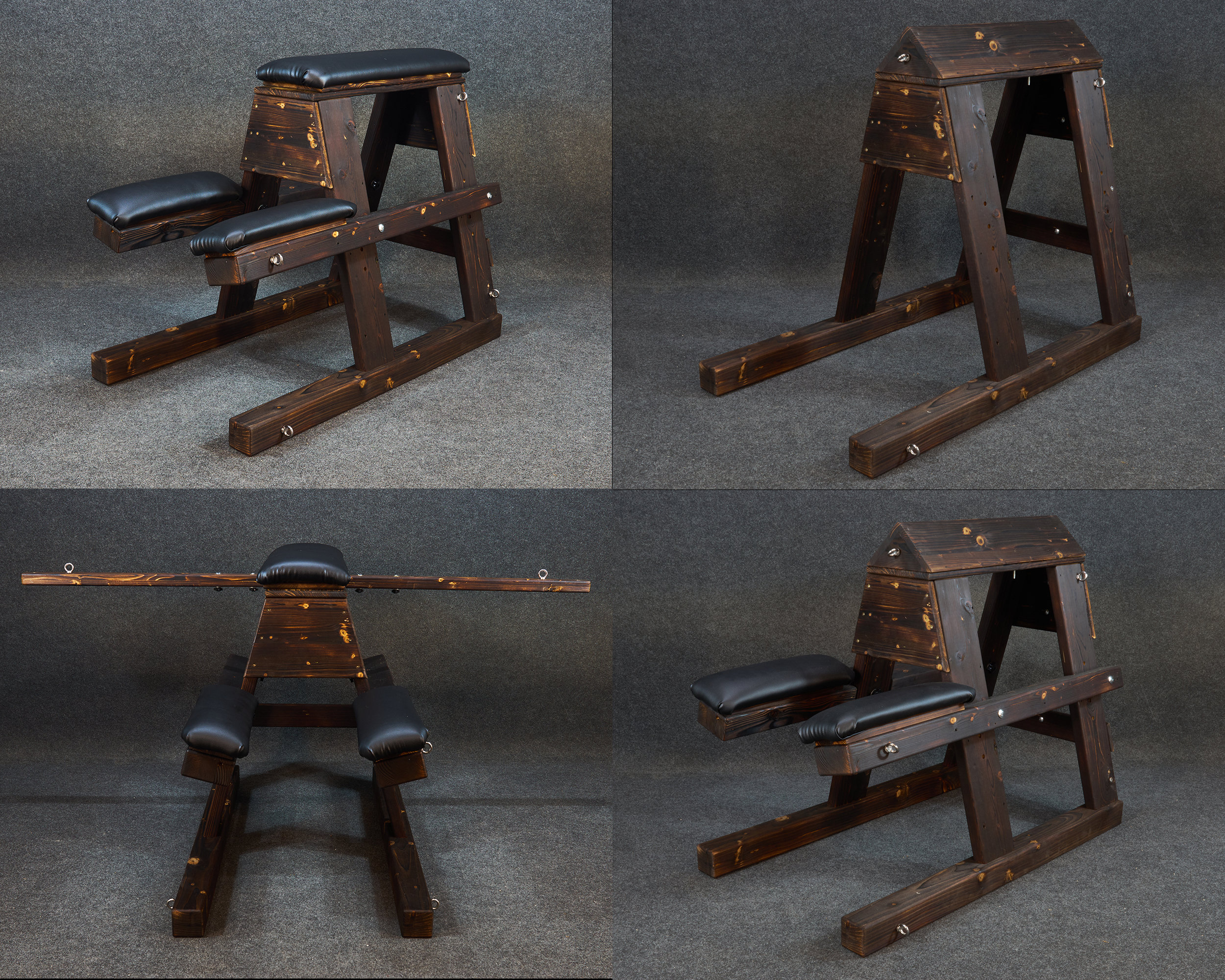 Banc de bondage starter set avec 4 connecteurs rapides à oeillets et 4  mousquetons banc SM meuble BDSM mobilier érotique jeux de bondage -   France