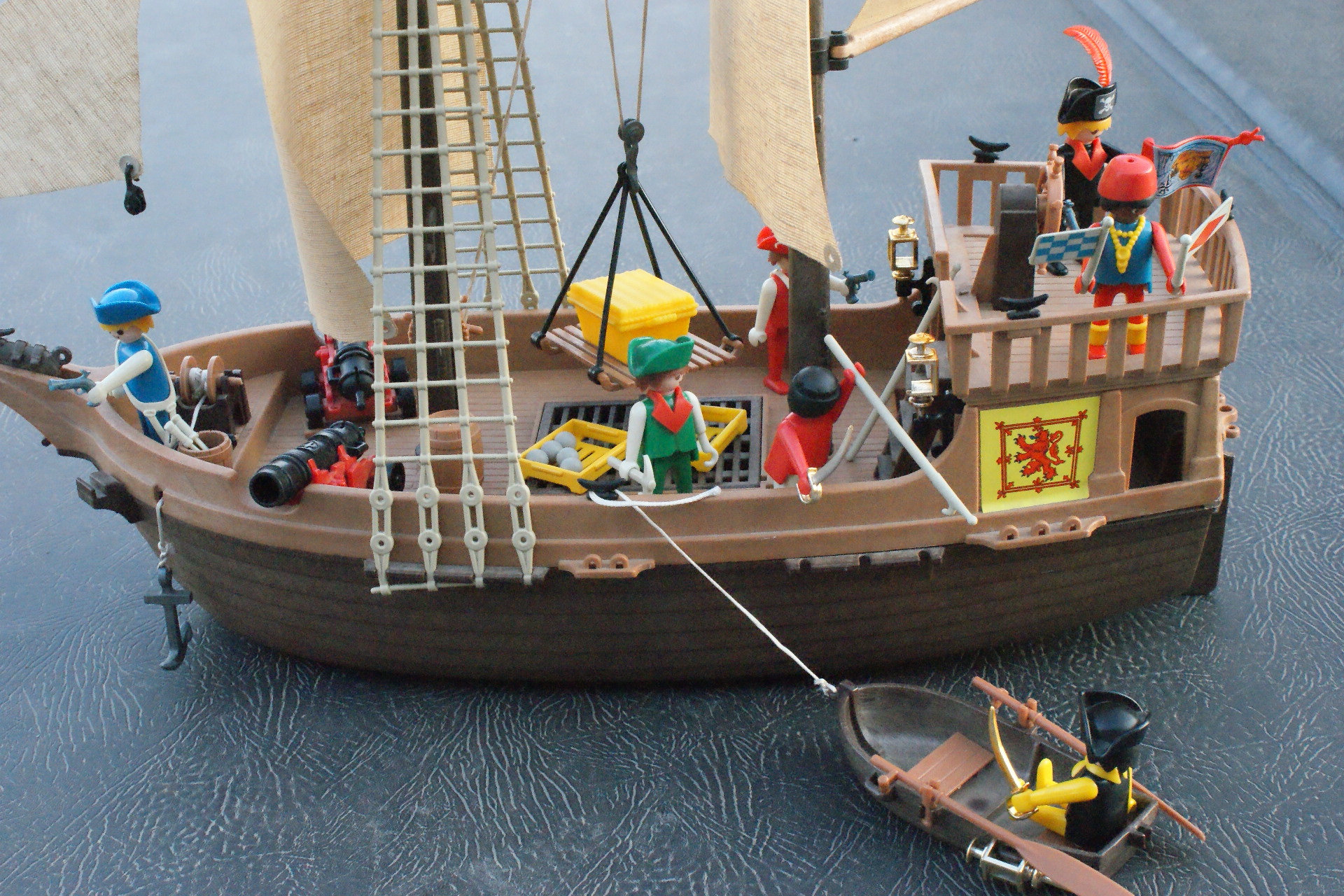 Vintage Playmobil Set 3550 pirate Ship With Accessories Etsy