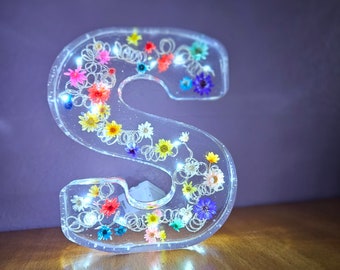 Resin letters with LED light