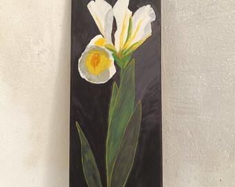 Iris original Oil Painting by G. Kalogerogianni