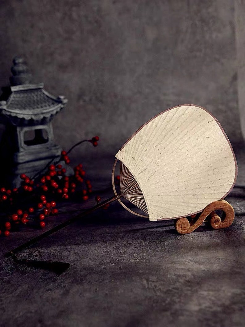 Handmade Japanese Paper Fan Japanese Vintage Uchiwa Etsy