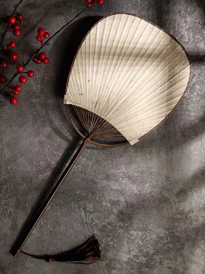 Handmade Japanese Paper Fan Japanese Vintage Uchiwa Etsy