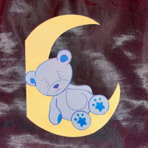 Schläfriger Bär Karte / Babypartyeinladung