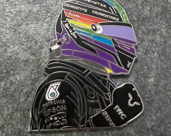 Rainbow Lewis - Casco color arcobaleno di Lewis Hamilton, Mercedes, LGBTQ+ - Portachiavi