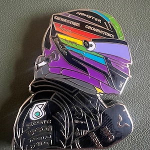 Rainbow Lewis - Lewis Hamilton's Rainbow-coloured Helmet, Mercedes, LGBTQ+ - Magnet