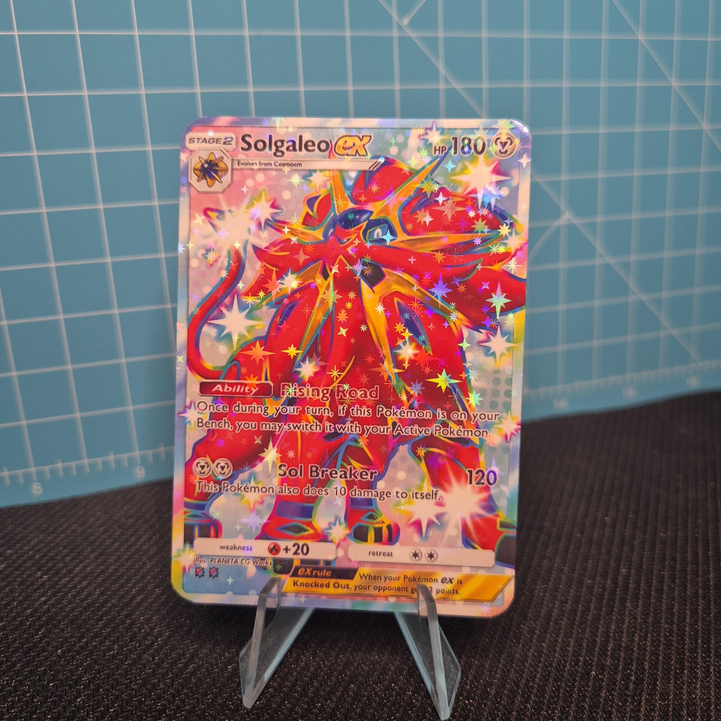 Solgaleo EX B1a / Crimson Blaze / Pokemon tcg quality custom Card Solgaleo EX B1a / Crimson Blaze / Pokemon tcg quality custom Card