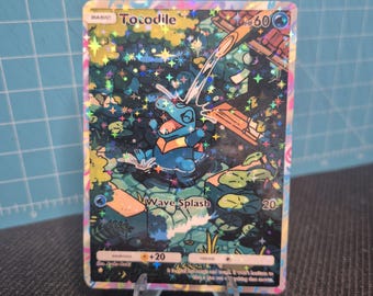 ワニノコ TCG 品質 ポケモン カスタムカード 海と空の知恵 - Etsy 日本
