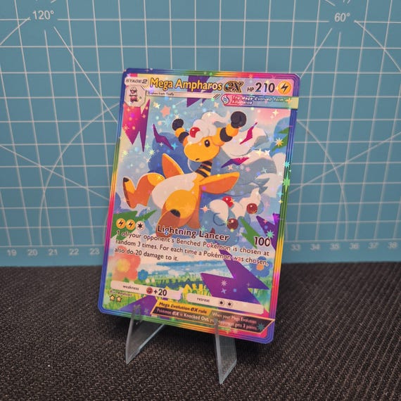 Mega Ampharos EX B1 / Mega Rising / Pokemon Tcg Quality Custom Card - Etsy Mega Ampharos EX B1 / Mega Rising / Pokemon Tcg Quality Custom Card - Etsy