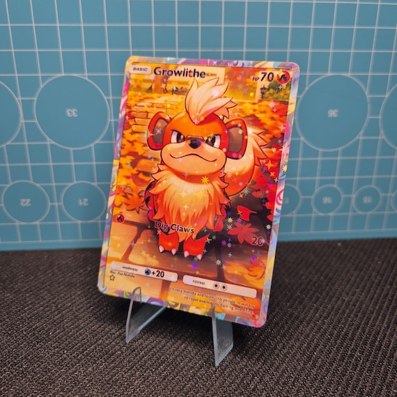 shiny growlithe pokemon card Graded Pokemon Card - Hisuian Growlithe 181/167