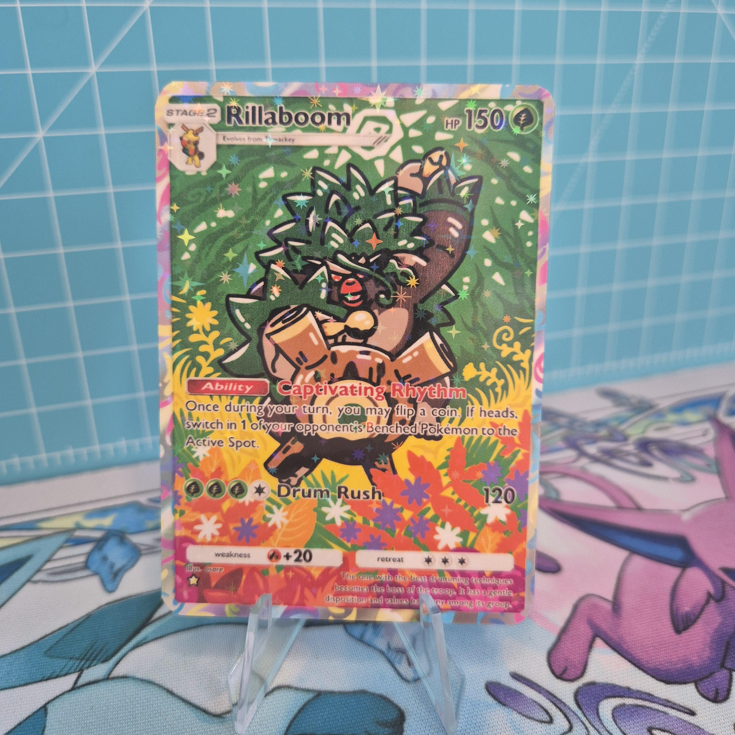 Mega Rillaboom Designs Rillaboom B1 / Mega Rising / Pokemon Tcg Quality Custom Card - Etsy