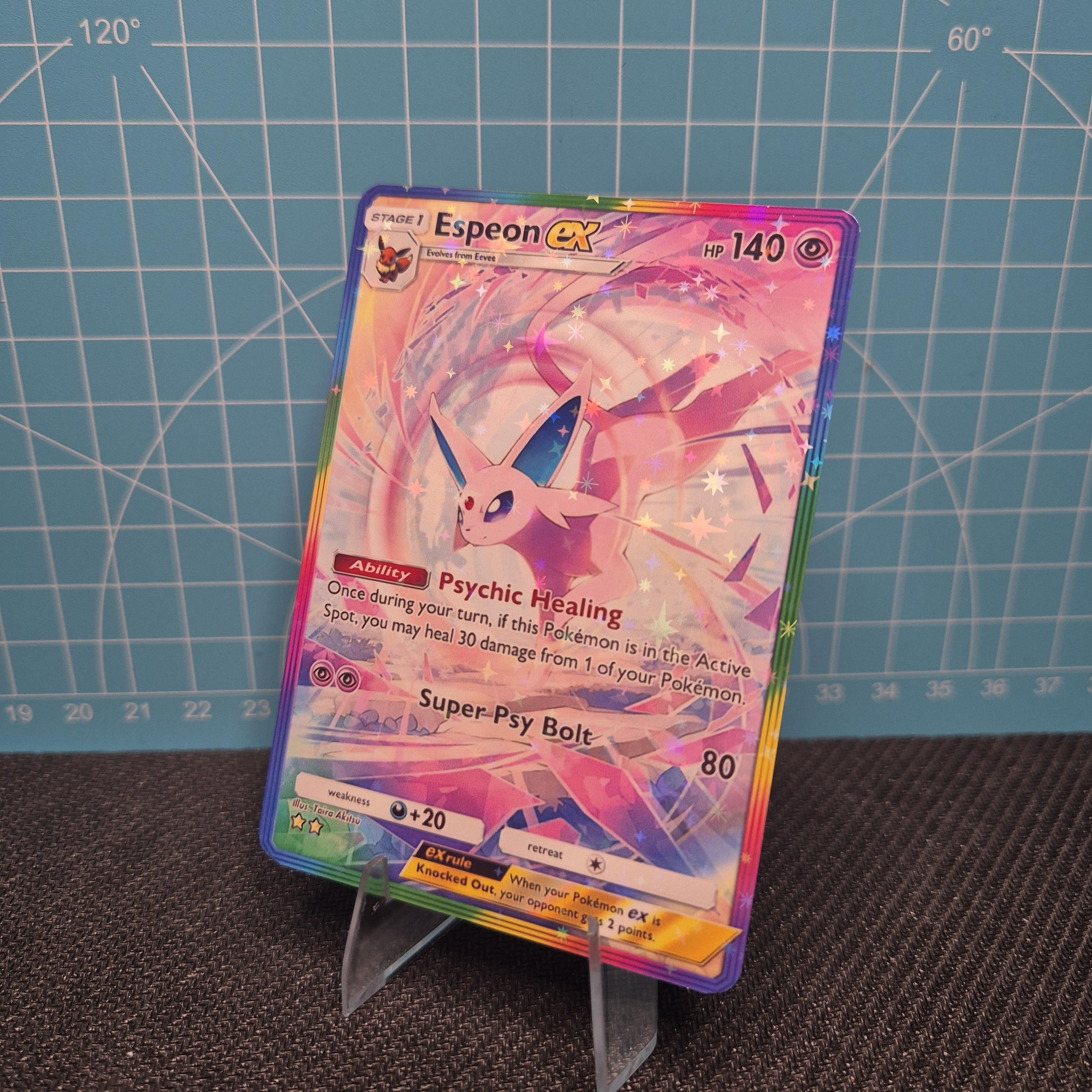 espeon pokemon cards Pokémon Crystal Display – Espeon (Third Eye Jewel) – The Smoky Mountain  Relic Room main image 0