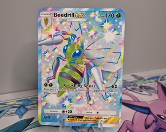 beedrill gx pokemon card Beedrill EX A2b 107 / Shining Revelry / Pokemon Tcg Quality Custom Card