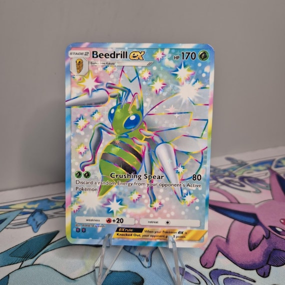 shiny beedrill pokemon card Beedrill EX A2b 107 / Shining Revelry / Pokemon Tcg Quality Custom Card