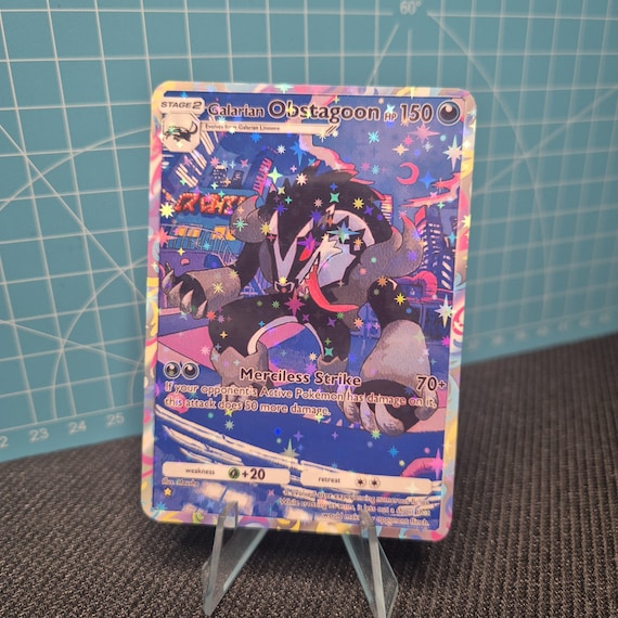 Galarian Obstagoon B2 / Fantastical Parade / Pokemon Tcg Quality Custom Card  - Etsy