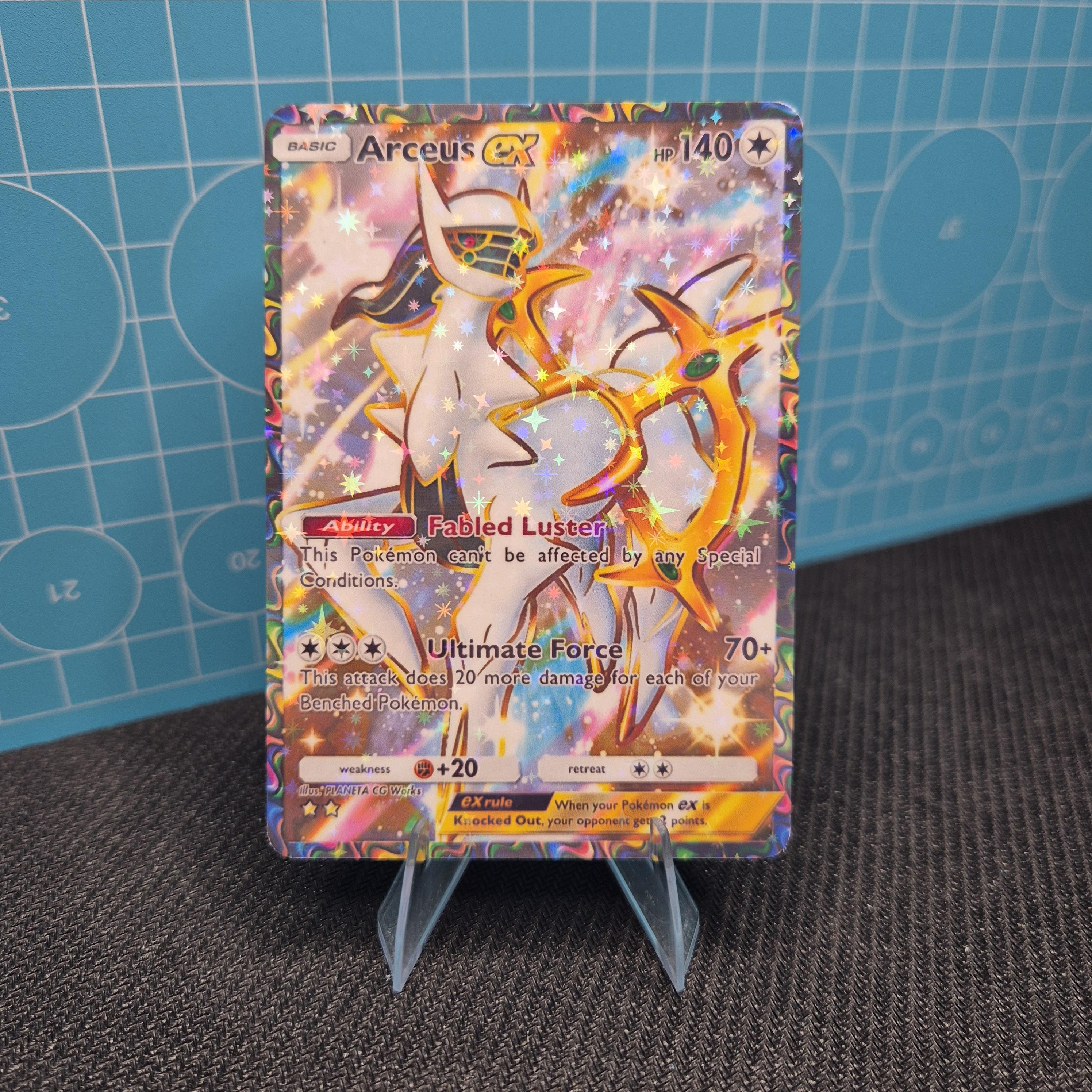 arceus break pokemon card [2] Trinity Charge Search your deck for up to 3 basic Energy cards and attach them to your Pokemon V in any way you like Arceus EX A2a / Triumphant