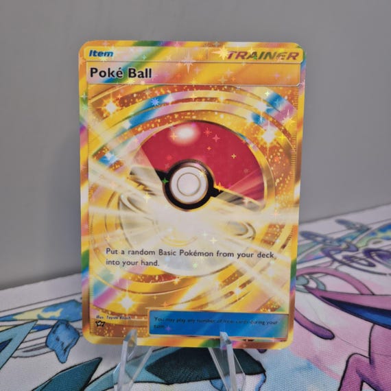 gold quick ball pokemon card Pokemon TCG Poke Ball Tin - Blue/Gold (210-80976) main image 0
