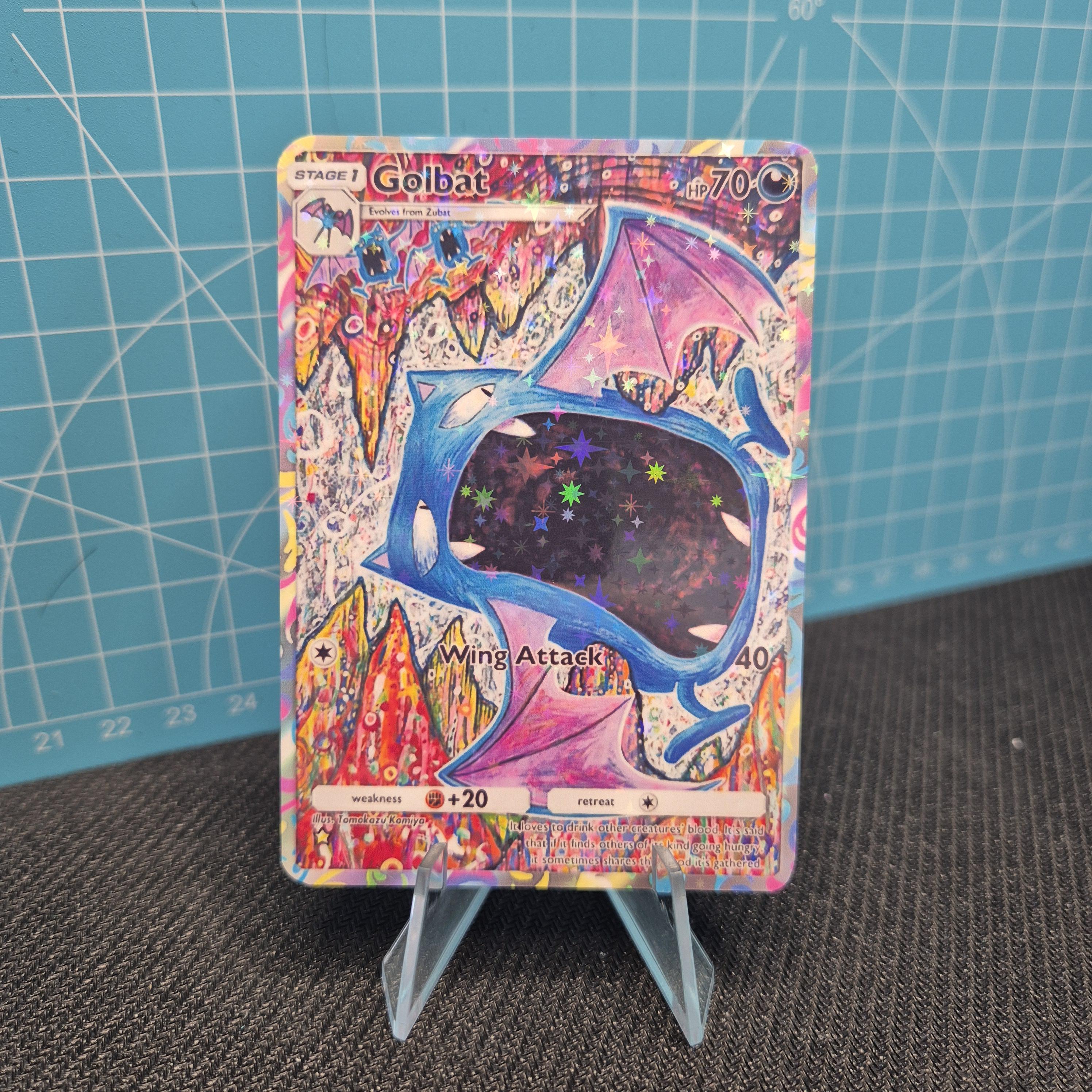 Golbat A1 242 / Genetic Apex / Pokemon tcg quality custom Card Golbat A1 242 / Genetic Apex / Pokemon tcg quality custom Card