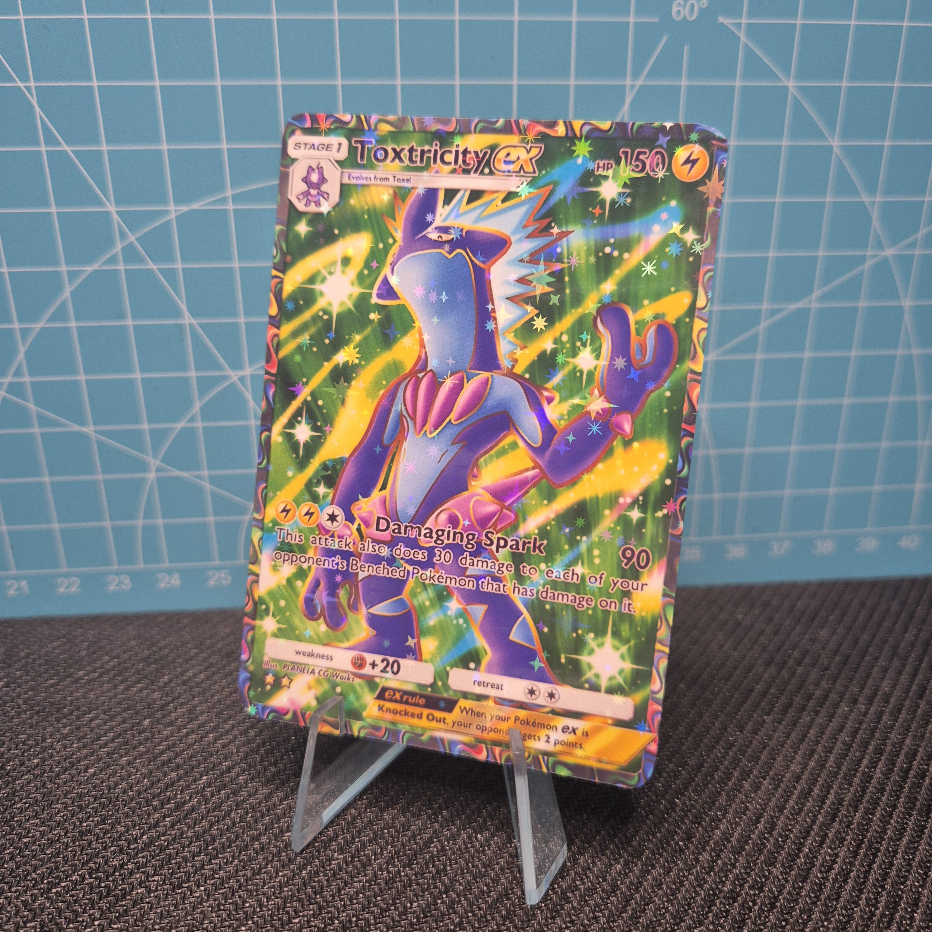 toxtricity ex pokemon card B2 / Fantastical Parade / Tcg Quality Custom This Pokemon does not receive damage from attacks when on the bench Toxtricity ex260 HP Toxtricity ex 100/182 - Paradox