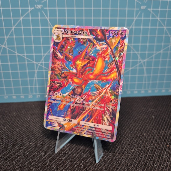 alakazam pokemon card 1 130 Alakazam Pokemon Card Credit Card Skin – Anime Town Creations