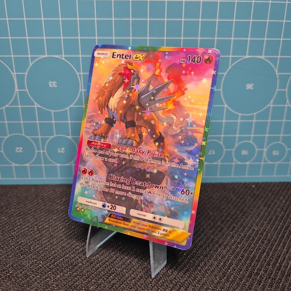 Entei EX A4a 87 / Secluded Springs / Pokemon tcg quality custom Card