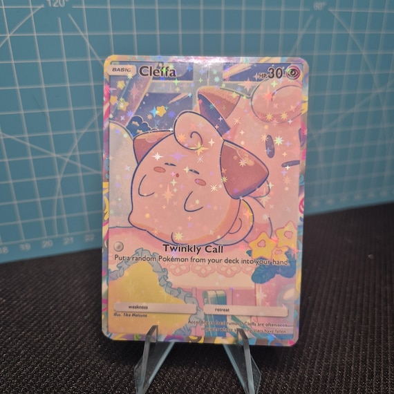cleffa pokemon cards pokemon SV: Paldean Fates Cleffa Holofoil / Damaged