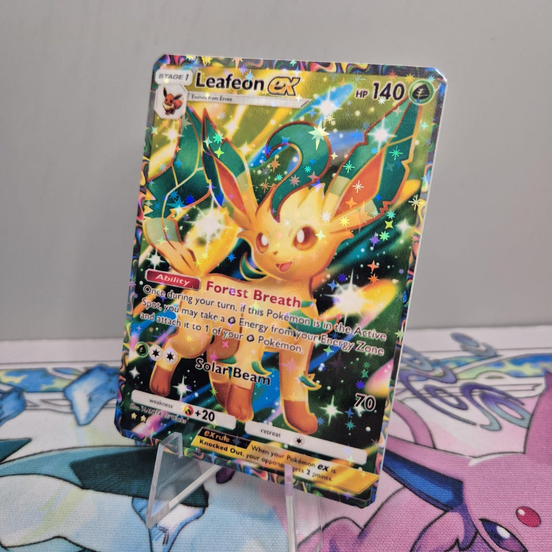 リーフィア EX A2a 82 / 勝利の光 / ポケモン TCG 品質カスタムカード