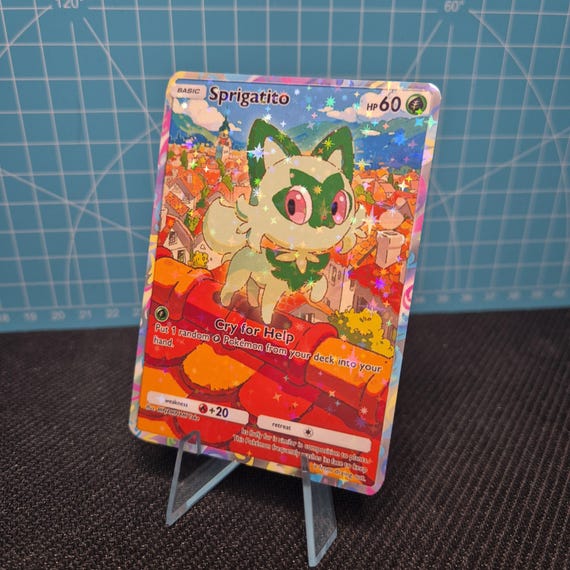Sprigatito Promo-a 52 / Promo-a / Pokemon Tcg Quality Custom Card - Etsy