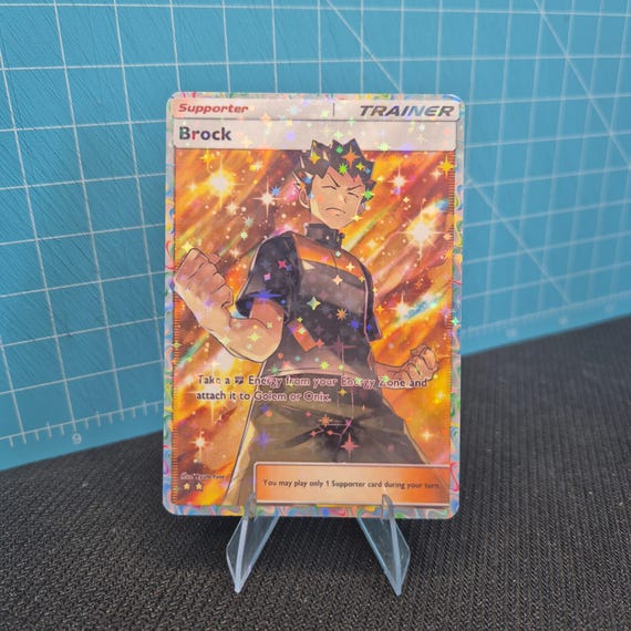 Brock A1 271 / Genetic Apex / Pokemon tcg quality custom Card