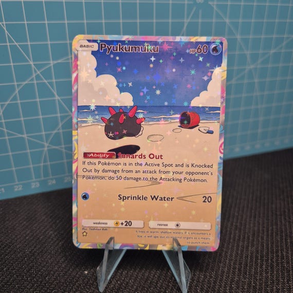pyukumuku pokemon card SUM 047 - Evolves from null Type Pyukumuku - Aranethon