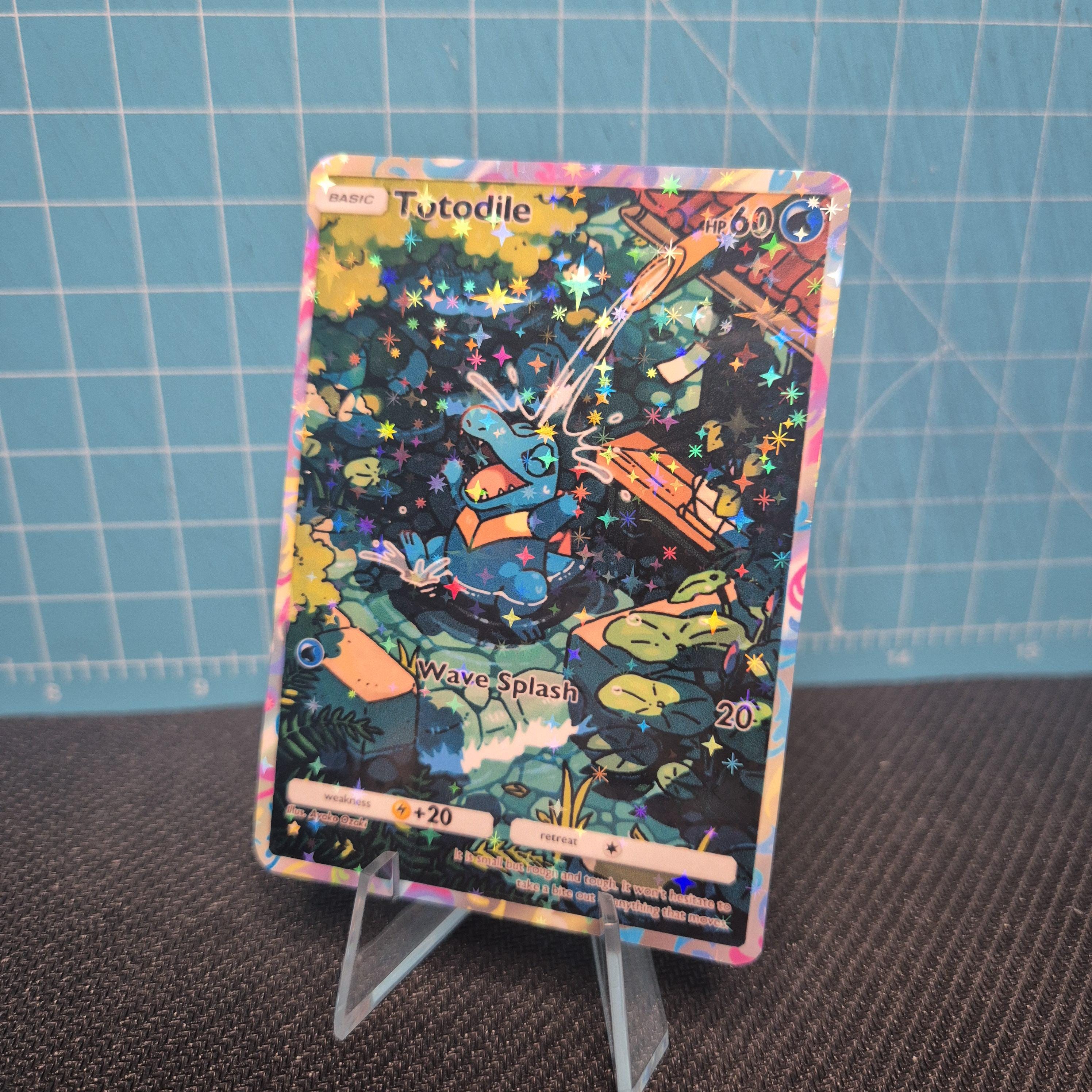 ワニノコ TCG 品質 ポケモン カスタムカード 海と空の知恵 - Etsy 日本