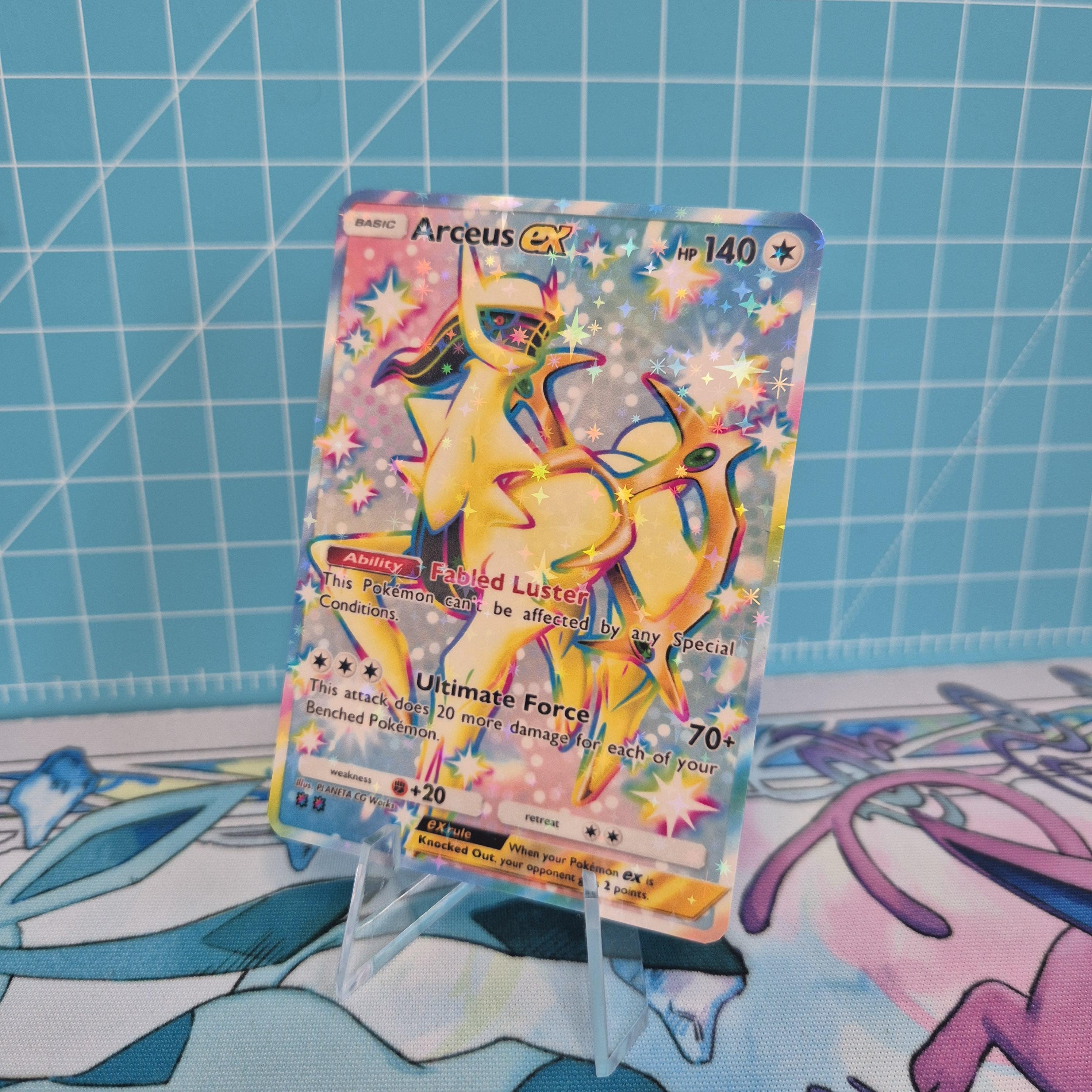 Arceus Gx Ex Pokemon Orica Custom Card Etsy 3 X Flareon Vaporeon